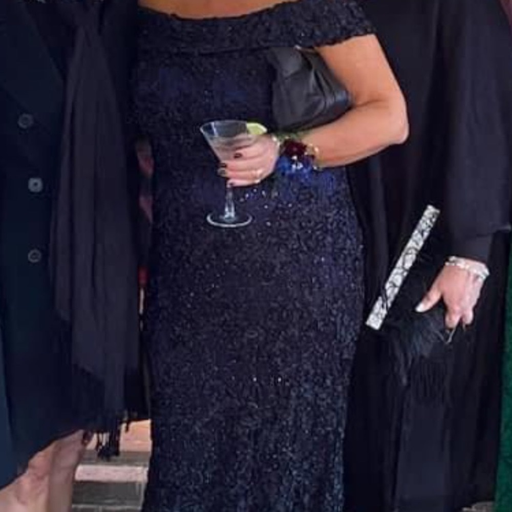 XSCAPE navy gown